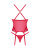 Obsessive Lacelove corset - эротический корсет с подвязками и стринги, M/L (красный) - sex-shop.ua